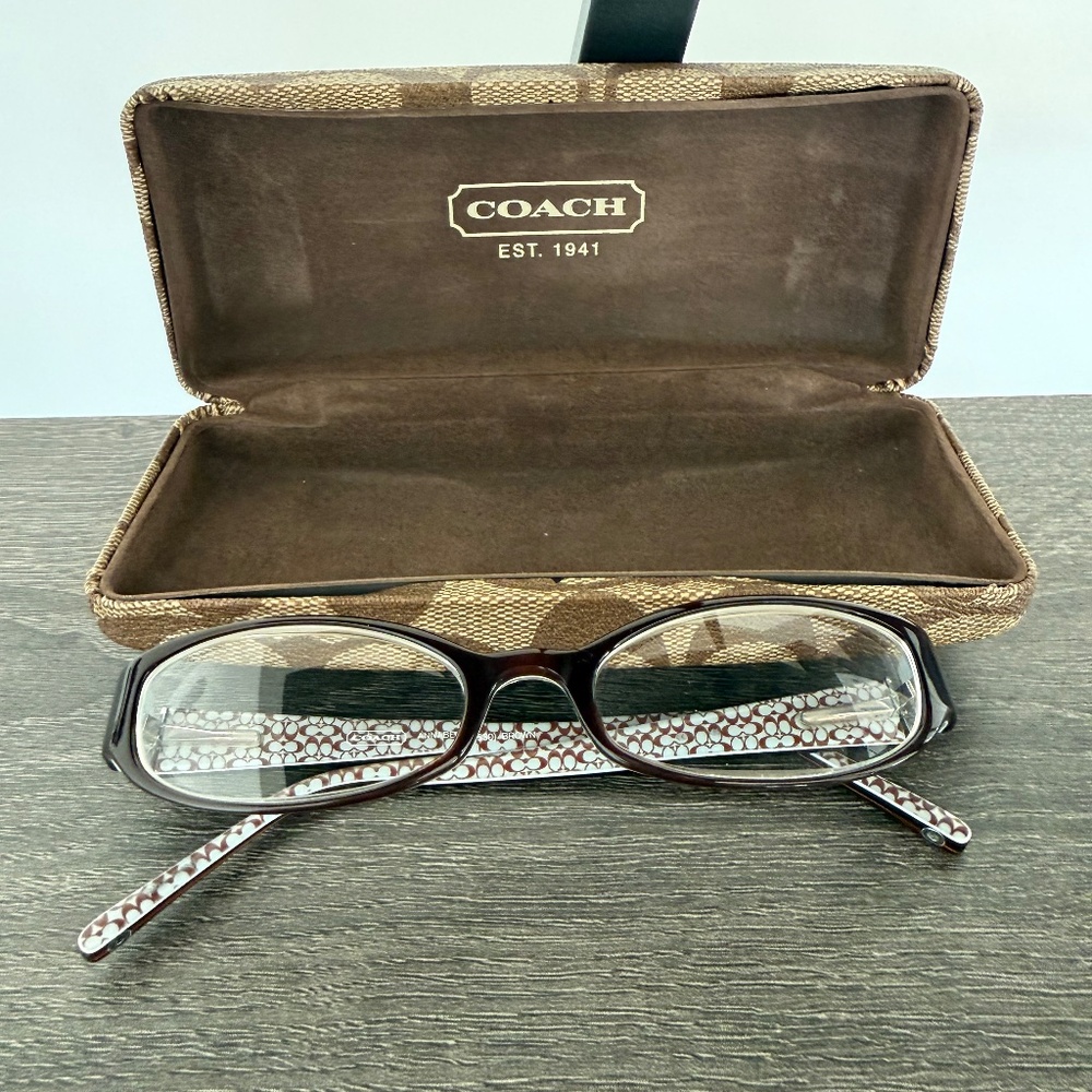 Coach Annabel 530 Tortoise Eyeglass Frames Case Dragonfly Rx Lenses Replace - Picture 2 of 9